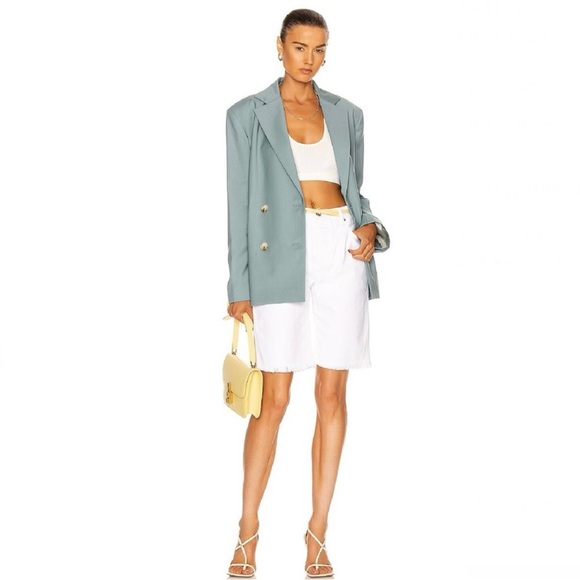 NEW SABLYN REVOLVE WHITE DENIM BERMUDA SHORTS - Picture 9 of 9